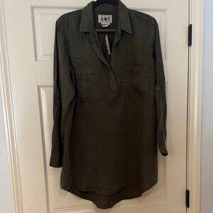 AM Women’s Olive Green Shirt Dress